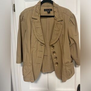 Women tan jacket